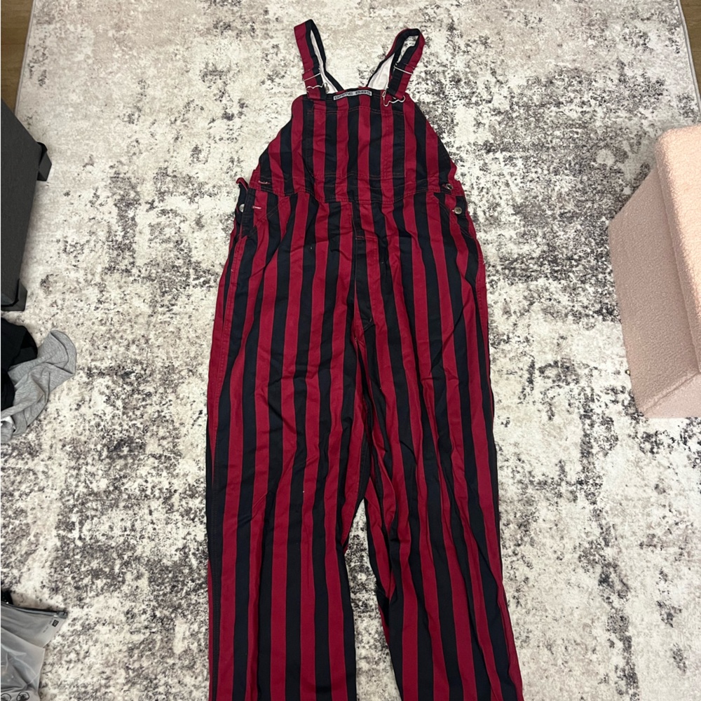 USC (Red and black striped) Overalls